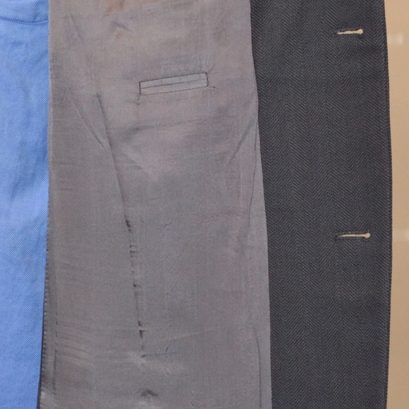 Hugo Boss 44L Sport Coat Blazer Suit Jacket Dark G - Picture 5 of 8